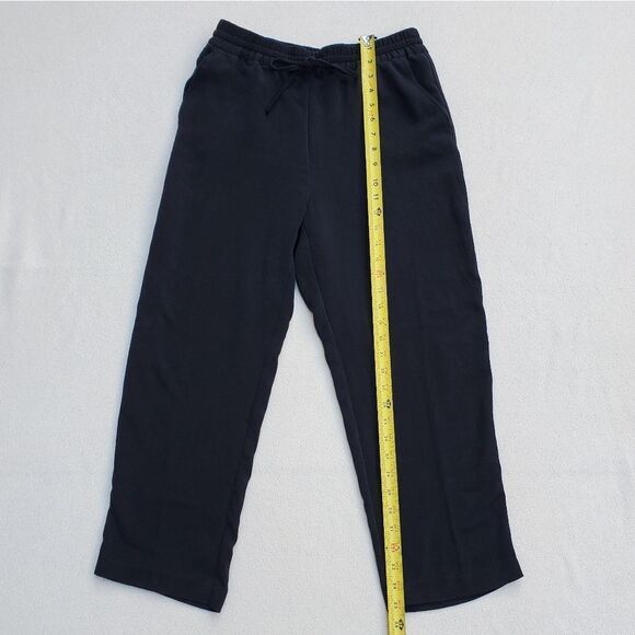 NWOT H&M high waist wide leg cropped black pants - Picture 2 of 11